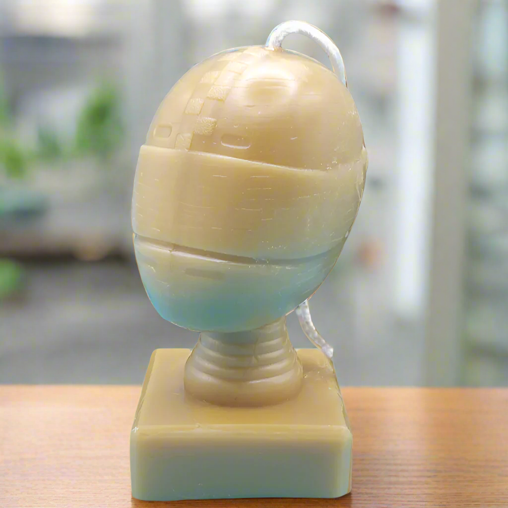 Bikers helmet presentation candle