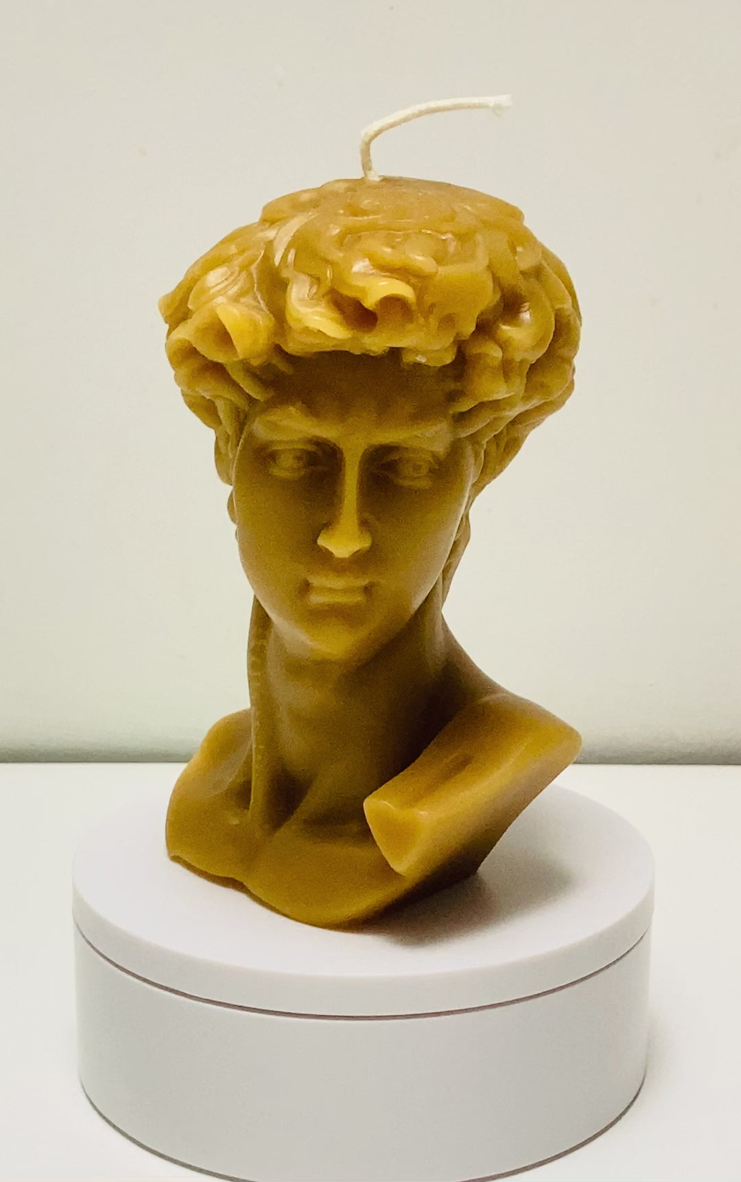 Load video: Renaissance David on turntable showing 360 degree view